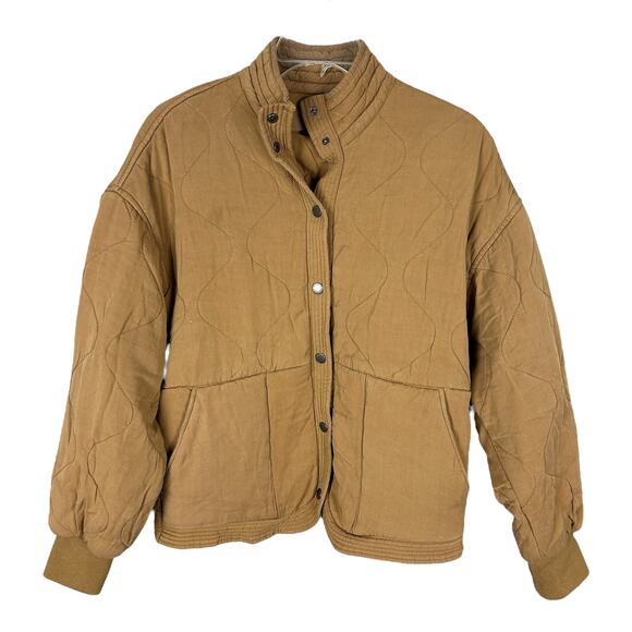 Anthropologie x Blank NYC Chai Tea Quilted Chore Fisherman Jacket S - Picture 4 of 8